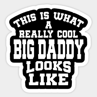 This Is What A Really Cool Big Daddy Looks Like tee design birthday gift graphic Sticker